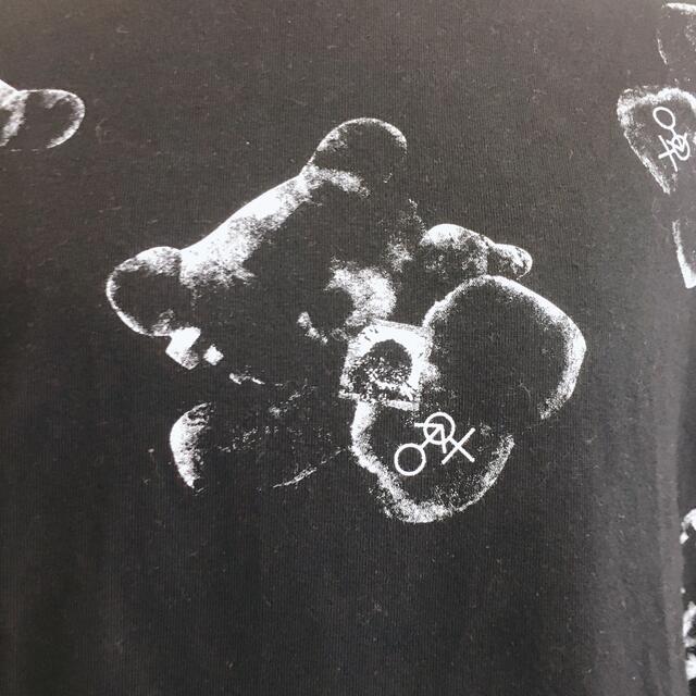 FUNKY FRUIT(ファンキーフルーツ)のアダルトクマ Tシャツ 黒 モザイクテディ ドラッグハニー drug honey レディースのトップス(Tシャツ(長袖/七分))の商品写真