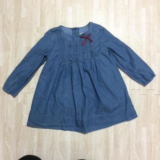 ザラキッズ(ZARA KIDS)のザラ ZARAベビー デニム ワンピース 82(ワンピース)