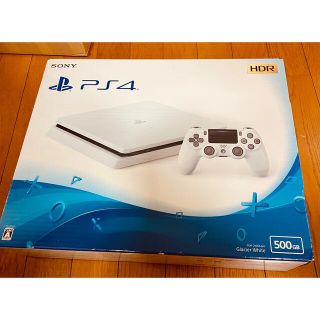 プレイステーション4(PlayStation4)のPS4 本体 CUH-2100A B02 Glacier White 500GB(家庭用ゲーム機本体)