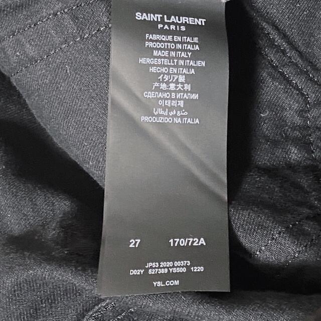 Saint Laurent(サンローラン)の【未使用品】SAINT LAURENT サンローラン ブラック スキニー メンズのパンツ(デニム/ジーンズ)の商品写真
