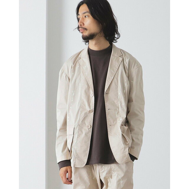 【BEIGE】BEAMS LIGHTS / ジンコード ストレッチスリム ジャケット