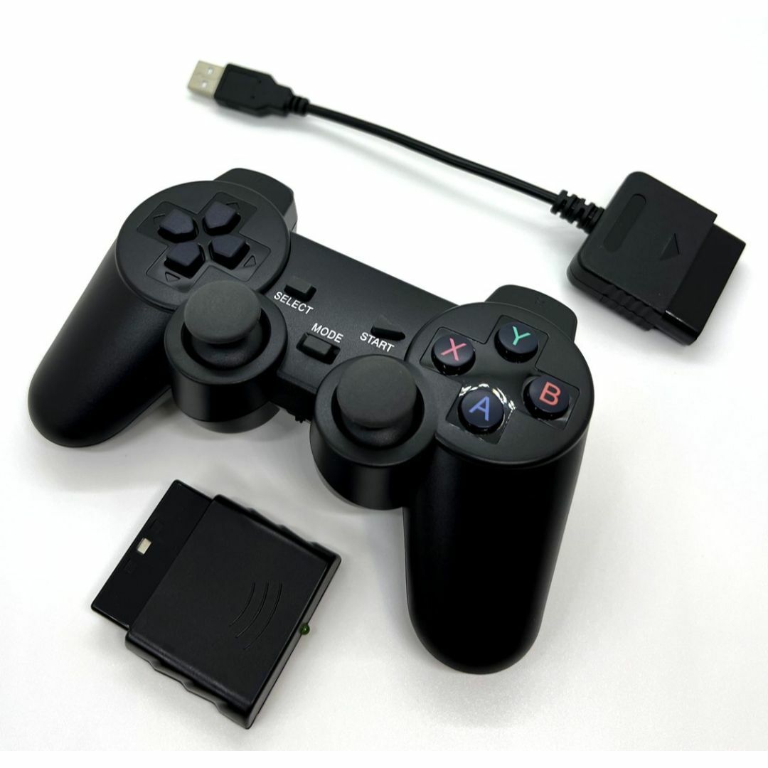 【超安い】 PlayStation2 - PS2ワイヤレスコントローラー(PS3/PCアダプター アクセサリ、周辺機器