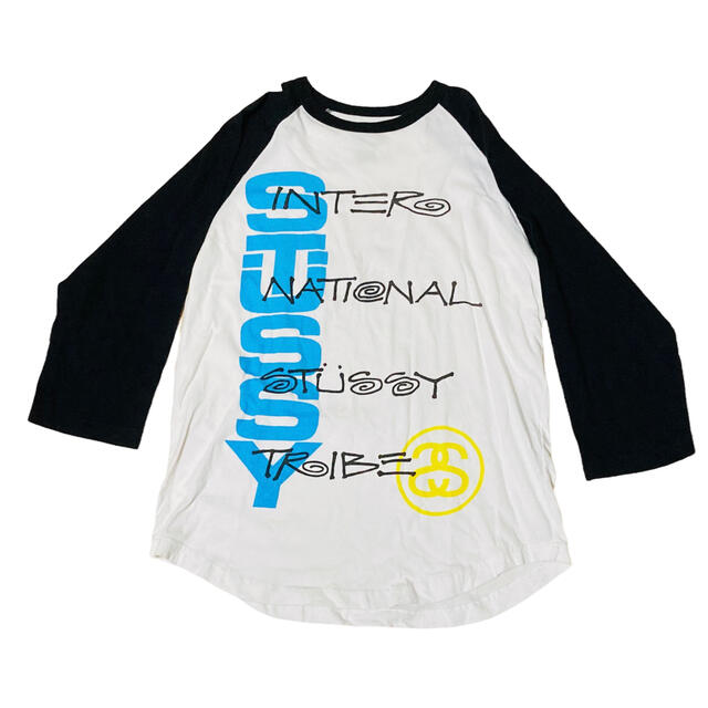 美品 STUSSY TRIBE ステューシー Mサイズ ラグラン 長袖Tシャツ