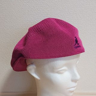 カンゴール(KANGOL)のL 良品 KANGOL TROPIC 504 VENTAIR ハンチング ピンク(ハンチング/ベレー帽)