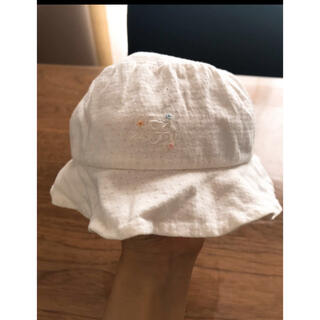 ミキハウス(mikihouse)のMIKIHOUSE FIRST  サイズFREE 帽子 白 ミキハウス(帽子)