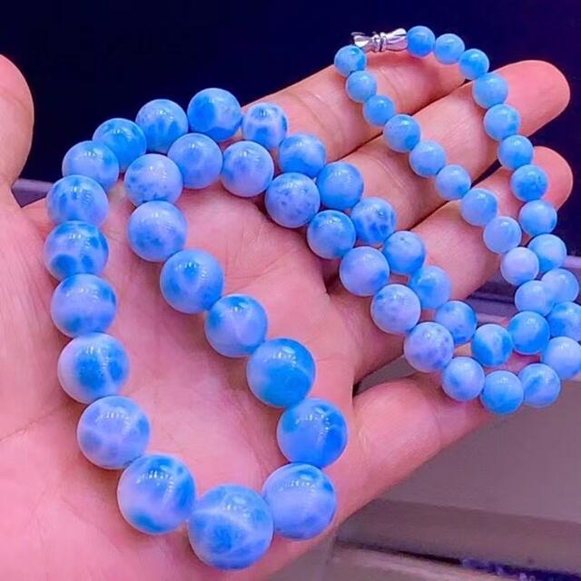 天然】ラリマー ネックレス 6-14mm 最大10%OFFクーポン 70%割引 www