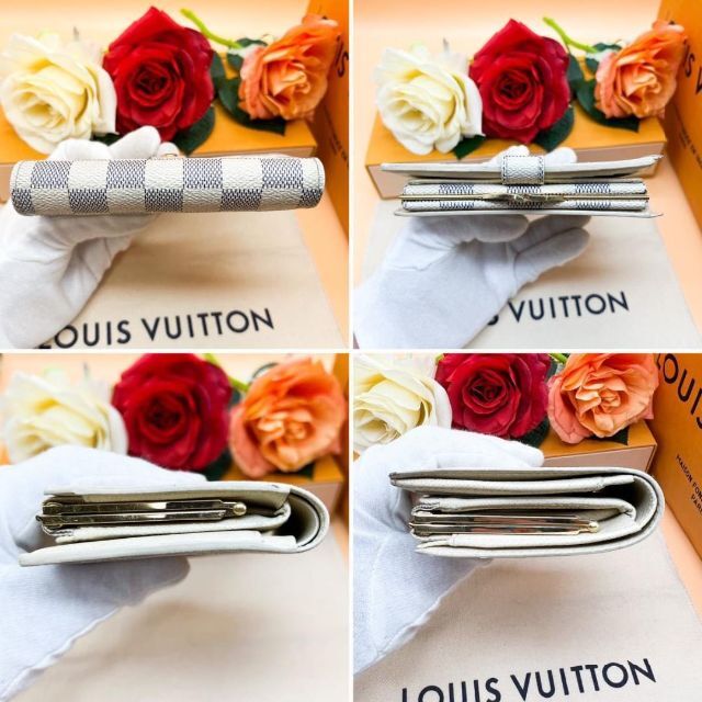LOUIS VUITTON(ルイヴィトン)の⭐超極美品⭐ヴィトン ダミエ アズール ヴィエノワ 二つ折り がま口 財布 レディースのファッション小物(財布)の商品写真