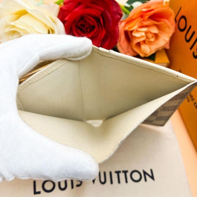 LOUIS VUITTON(ルイヴィトン)の⭐超極美品⭐ヴィトン ダミエ アズール ヴィエノワ 二つ折り がま口 財布 レディースのファッション小物(財布)の商品写真