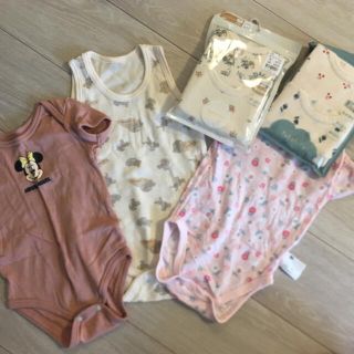 ベビー♡80.90肌着♡ロンパース7枚セット♡込み(肌着/下着)