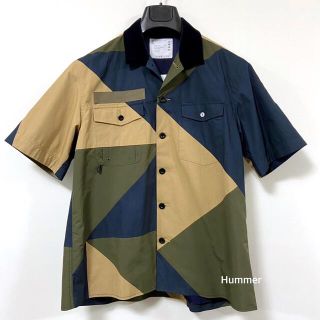 サカイ(sacai)の完全正規品 サカイ 21SS 3サイズ 未使用同様  切替し 半袖マルチシャツ(シャツ)