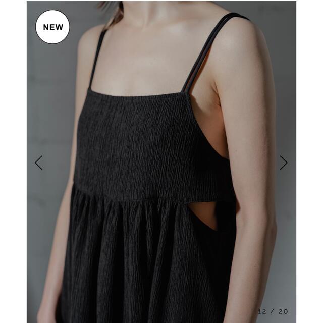 Adam et Rope'(アダムエロぺ)のANOGH JACQUARD CAMISOLE DRESS（BLACK） レディースのワンピース(ロングワンピース/マキシワンピース)の商品写真