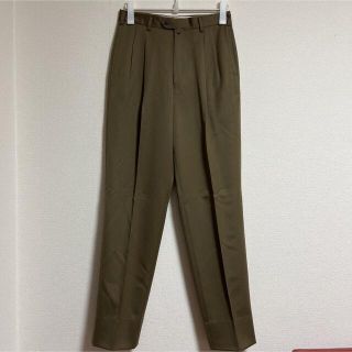 80s 2タック 古着 テーパードパンツ ロングレングス (スラックス)