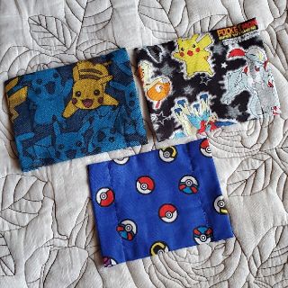 1216　夏用　男の子　クールマックス　ポケモン　キッズ　インナーマスク　3枚(外出用品)