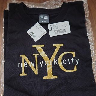 ニューエラー(NEW ERA)のNEWERA　Tシャツ　NYCブラックゴールド　ニューエラ　半袖　サイズ　L(Tシャツ/カットソー(半袖/袖なし))