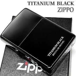 ジッポー(ZIPPO)の新品 ZIPPO ブラックチタン 漆黒 厚コーティング ジッポライター(タバコグッズ)