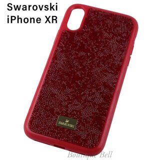 スワロフスキー(SWAROVSKI)の【スワロフスキー】クリスタル iPhoneXRケース レッド(iPhoneケース)