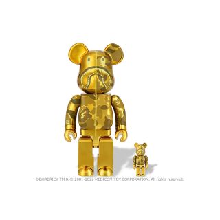 メディコムトイ(MEDICOM TOY)のBE@RBRICK BAPE® CAMO SHARK 100％ & 400％(フィギュア)