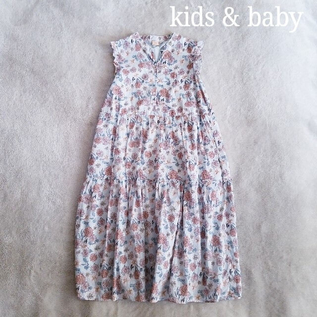 PAUL & JOE(ポールアンドジョー)の[paul & joe × UNIQLO] flower one-piece キッズ/ベビー/マタニティのキッズ服女の子用(90cm~)(ワンピース)の商品写真