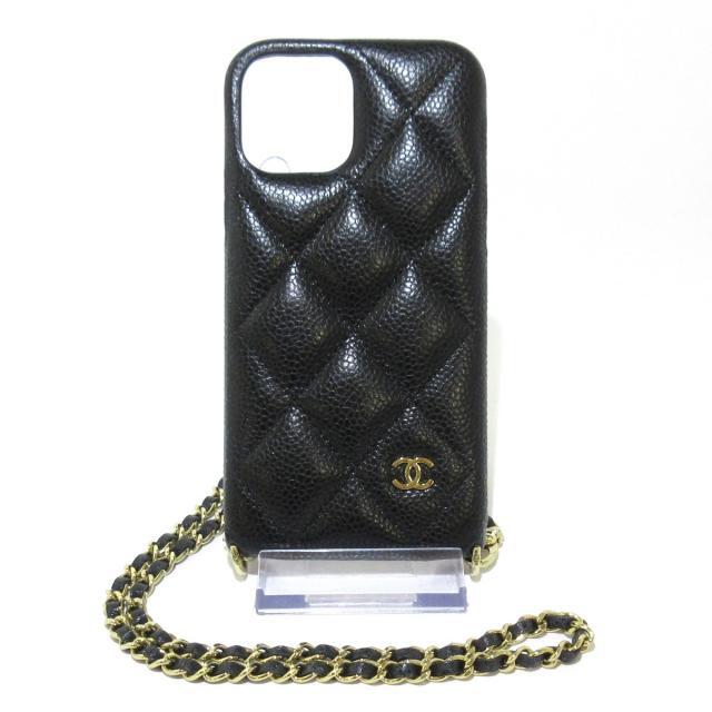 CHANEL(シャネル)のシャネル 携帯電話ケース美品  マトラッセ スマホ/家電/カメラのスマホアクセサリー(モバイルケース/カバー)の商品写真