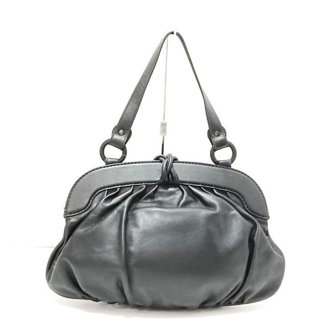 レザー TOD'S - トッズ ハンドバッグ美品 - 黒 レザーの通販 by ブラン