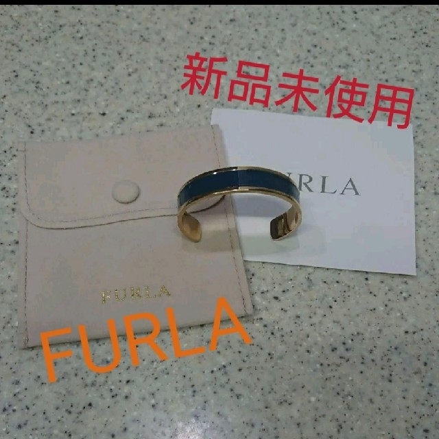 Furla(フルラ)の値下げ 新品 FURLA バングル ブレスレット ブルー レディースのアクセサリー(ブレスレット/バングル)の商品写真