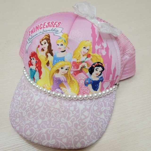 Disney(ディズニー)のプリンセスキャップ☆女の子帽子キャップ☆サイズ50～52☆ キッズ/ベビー/マタニティのこども用ファッション小物(帽子)の商品写真