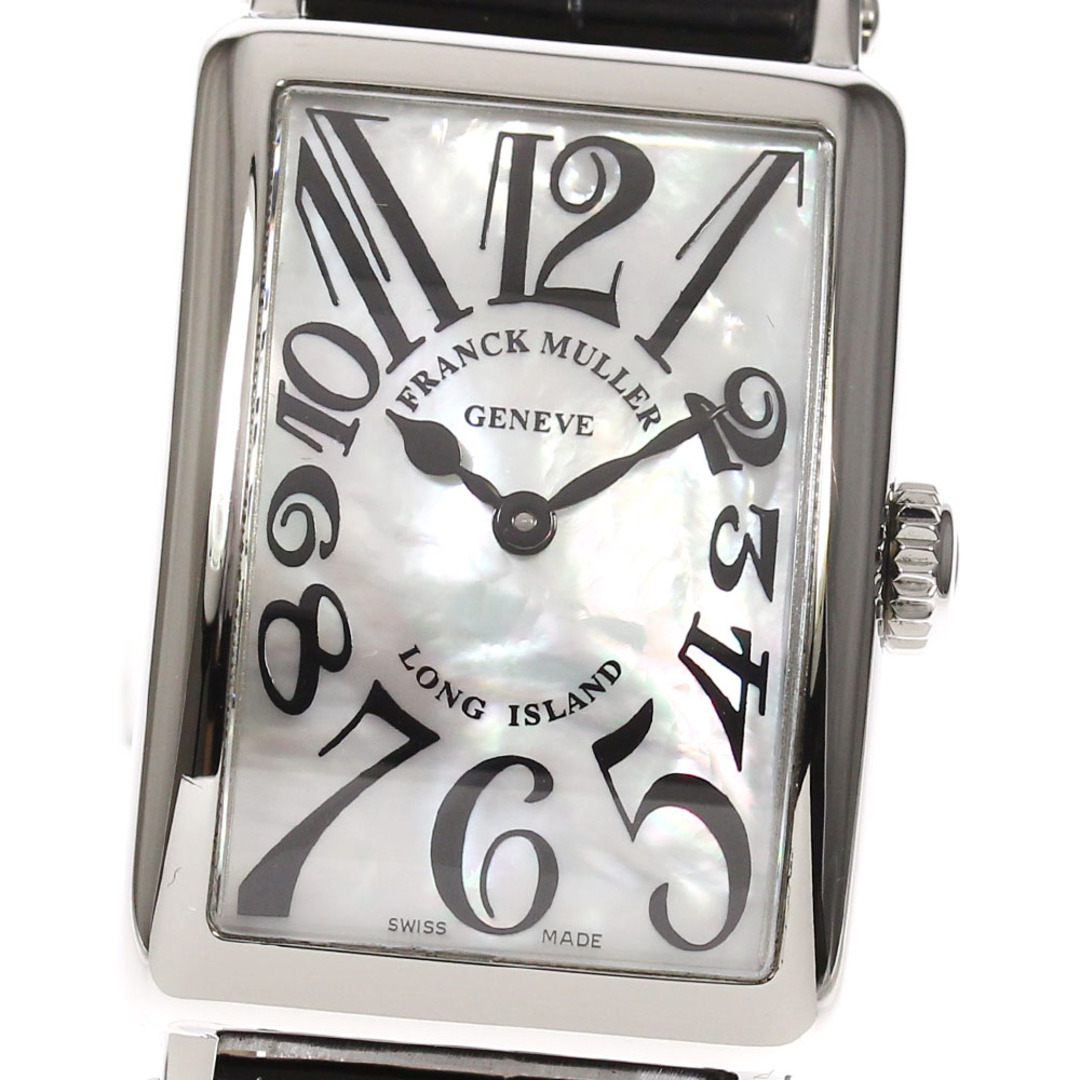 ☆良品【FRANCK MULLER】フランクミュラー ロングアイランド K18WG 950QZ クォーツ メンズ  【232】【ev20】