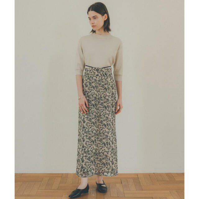 CLANE FLORET EMBROIDERY SKIRTクラネエンブロイダリー - www