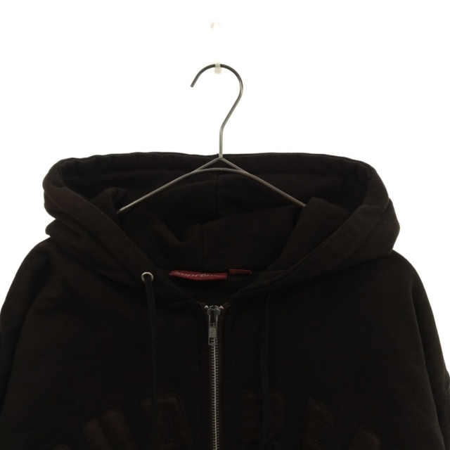 【おすすめ】 SUPREME シュプリーム 12AW Arc Logo Thermal Zip Up Hoodie アーチロゴ裏サーマルジップアッププルオーバースウェットパーカー ブラウン