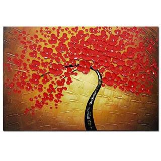 大きいサイズ 手描き 現代アート 絵画 壁掛け 油絵 抽象画 花の絵 絵