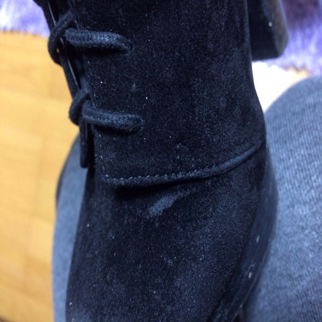 MERCURYDUO(マーキュリーデュオ)のマーキュリー♡スウェードショートブーツ レディースの靴/シューズ(ブーツ)の商品写真