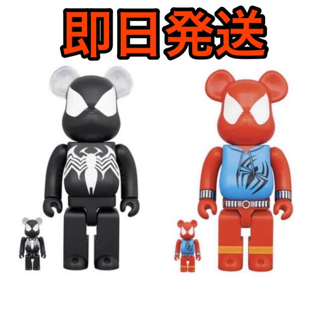 BE@RBRICK(ベアブリック)のBE@RBRICK SPIDER-MAN BLACK & SCARLET 400 エンタメ/ホビーのフィギュア(その他)の商品写真