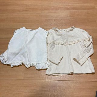 ザラキッズ(ZARA KIDS)のZARA baby 98 長袖Tシャツ　ノースリーブブラウス　セット(Tシャツ/カットソー)