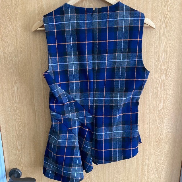 ZARA フリルチェック チェック