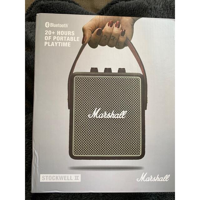 スピーカーMarshall ワイヤレスポータブルスピーカー STOCKWELLIIブラック