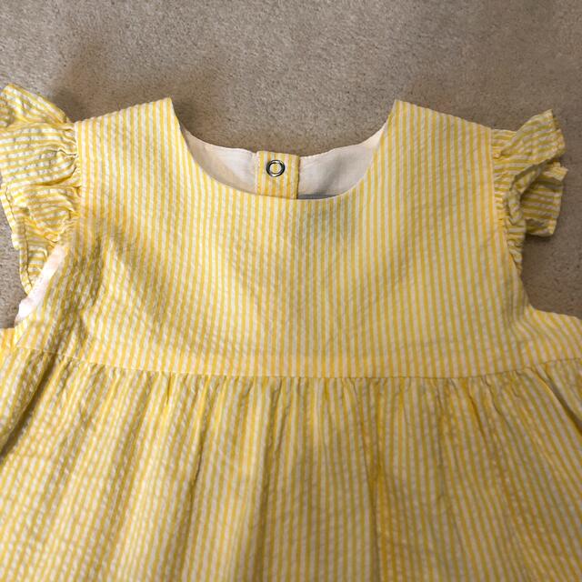 PETIT BATEAU(プチバトー)のプチバトー☆ストライプワンピース☆ キッズ/ベビー/マタニティのキッズ服女の子用(90cm~)(ワンピース)の商品写真