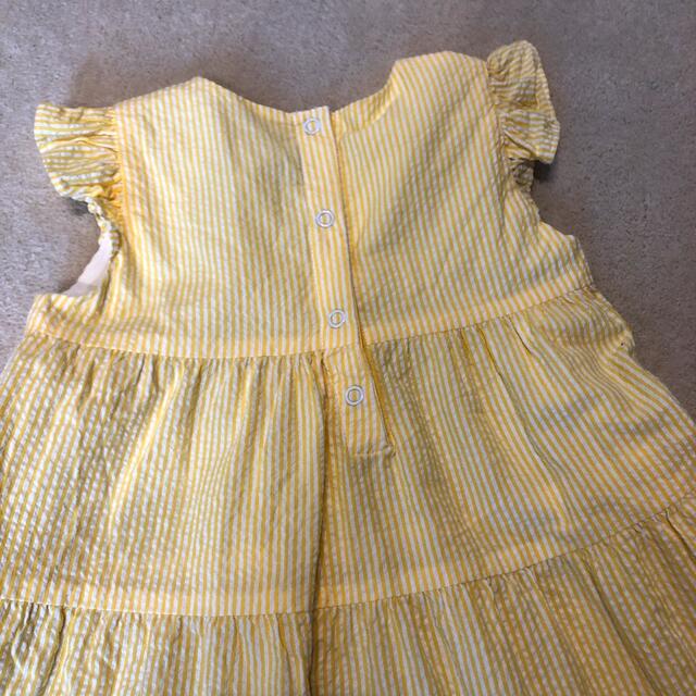 PETIT BATEAU(プチバトー)のプチバトー☆ストライプワンピース☆ キッズ/ベビー/マタニティのキッズ服女の子用(90cm~)(ワンピース)の商品写真