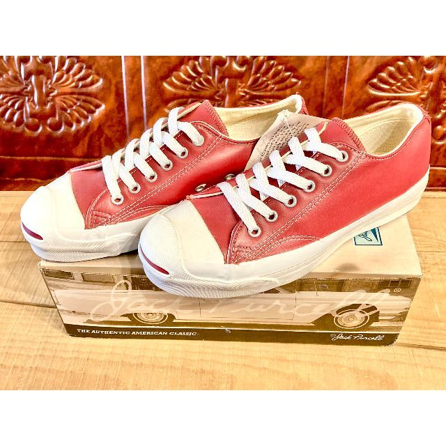 CONVERSE(コンバース)の★90s!USA!希少レア!コンバース ジャックパーセル 赤 レザー 2204★ レディースの靴/シューズ(スニーカー)の商品写真