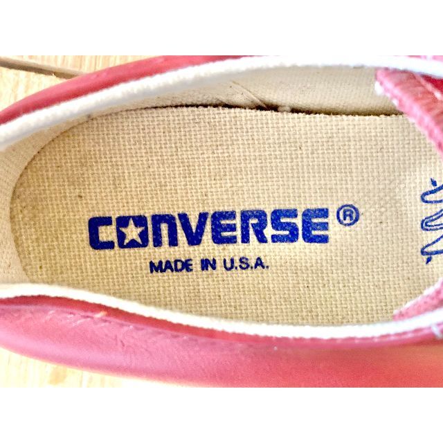 CONVERSE(コンバース)の★90s!USA!希少レア!コンバース ジャックパーセル 赤 レザー 2204★ レディースの靴/シューズ(スニーカー)の商品写真