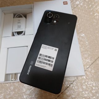 アンドロイド(ANDROID)の極美品　Xiaomi Mi 11 Lite 5G ブラック　SIMフリー(スマートフォン本体)