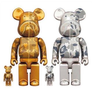 アベイシングエイプ(A BATHING APE)のBE@RBRICK BAPE CAMO SHARK 100% & 400%(その他)