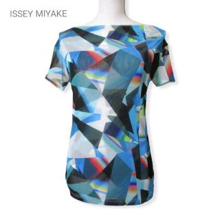 イッセイミヤケ(ISSEY MIYAKE)の美品 イッセイミヤケ ISSEY MIYAKE トップス ブラウス 総柄(シャツ/ブラウス(半袖/袖なし))