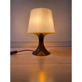 イケア(IKEA)の【IKEA】ランパン（LAMPAN）（電球付き）ブラウン(テーブルスタンド)