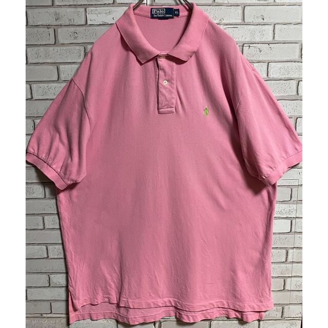 POLO RALPH LAUREN(ポロラルフローレン)の90s 古着 ポロ ラルフローレン 刺繍ロゴ ビッグシルエット ゆるだぼ メンズのトップス(ポロシャツ)の商品写真