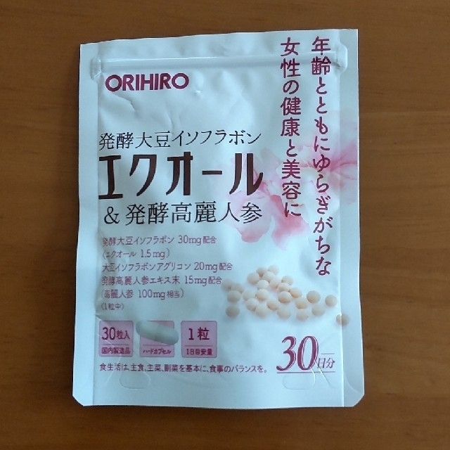ORIHIRO(オリヒロ)のエクオール &発酵高麗人参  ORIHIRO 食品/飲料/酒の健康食品(その他)の商品写真