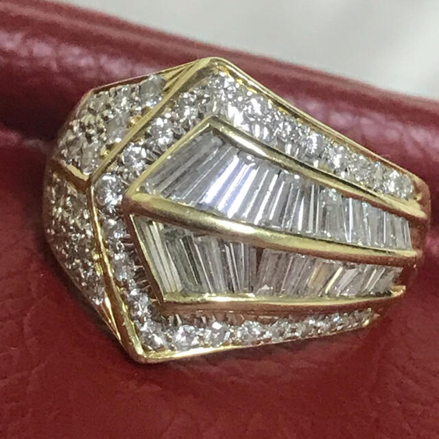 k18yg ダイヤモンド 合計1.89ct リング　指輪　17号 レディースのアクセサリー(リング(指輪))の商品写真
