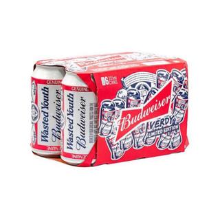 ジーディーシー(GDC)のバドワイザー　Wasted Youthコラボ缶　4本セット(ビール)