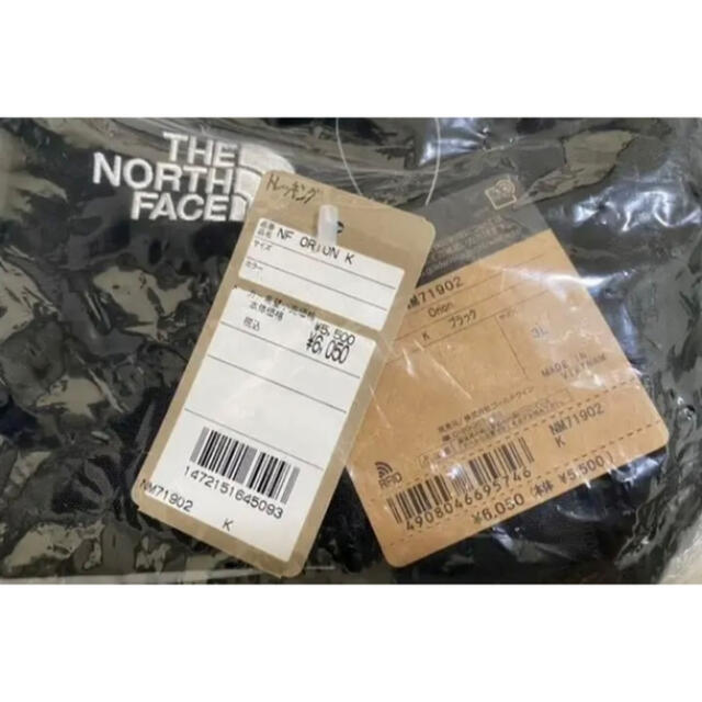 ノースフェイス THE NORTH FACE オリオン NM71902Kタグ付き