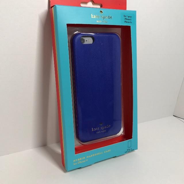 kate spade new york(ケイトスペードニューヨーク)のiphone6/6s ☆kate spade☆ レザー ブルー 青 スマホ/家電/カメラのスマホアクセサリー(iPhoneケース)の商品写真