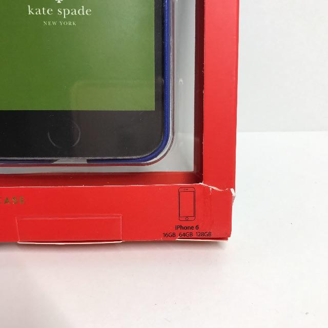 kate spade new york(ケイトスペードニューヨーク)のiphone6/6s ☆kate spade☆ レザー ブルー 青 スマホ/家電/カメラのスマホアクセサリー(iPhoneケース)の商品写真